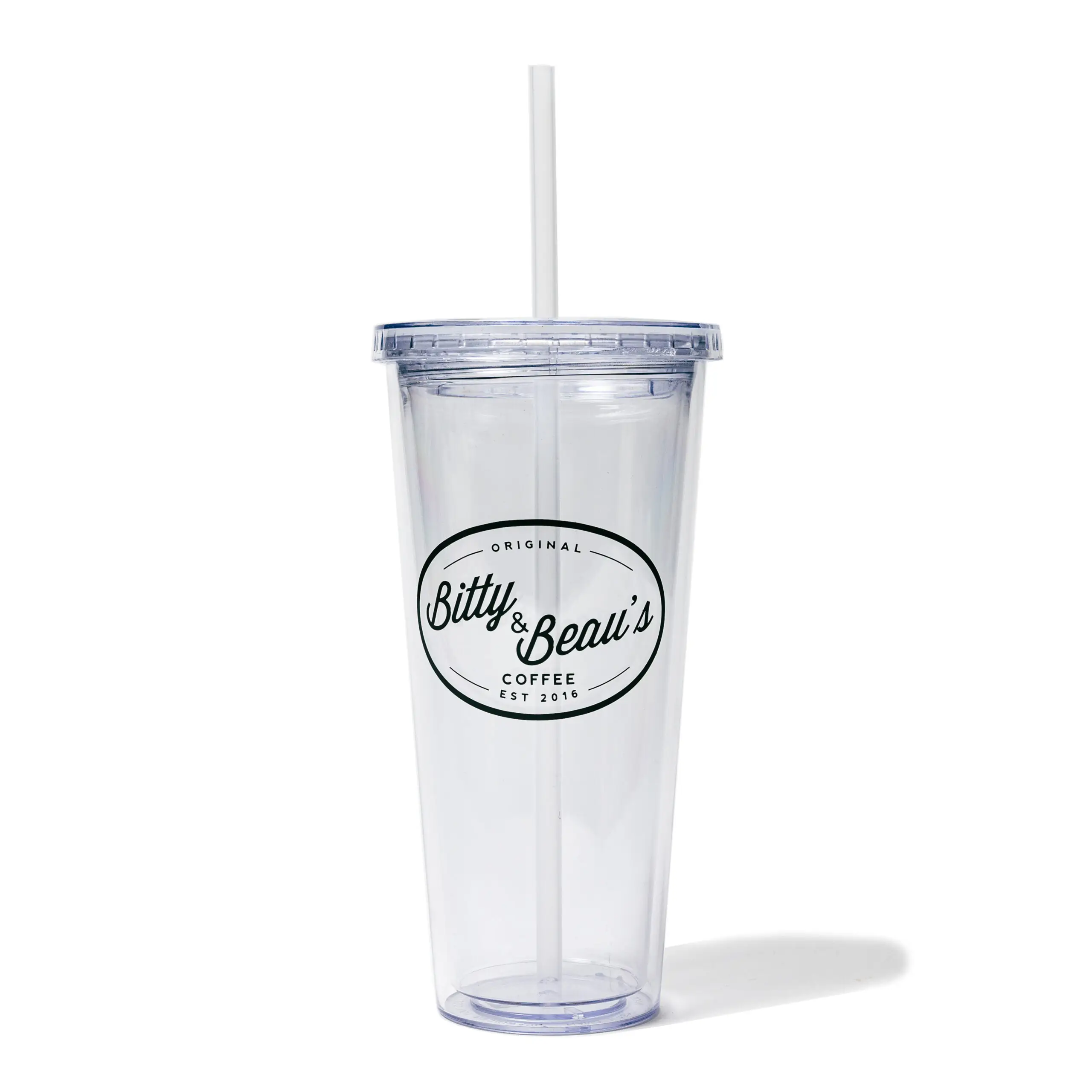 24oz. Double Wall Travel Tumbler with Lid & Straw