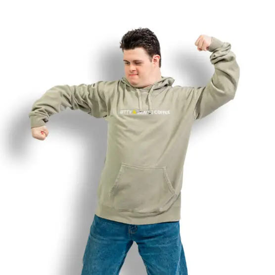 Block Logo Garment Dyed Hoodie - Image 2