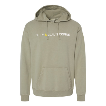 Block Logo Garment Dyed Hoodie
